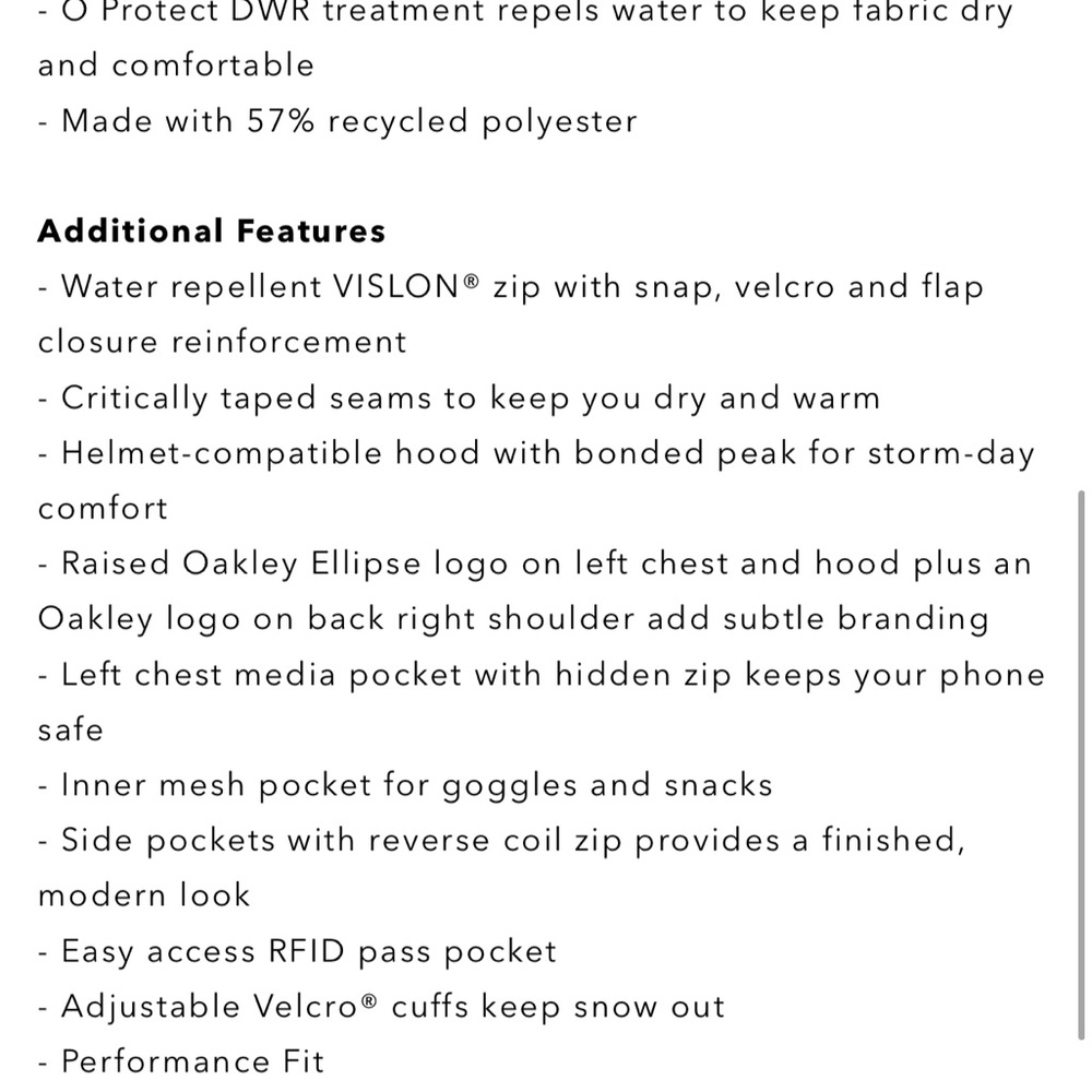 Oakley Heavenly Rc Jacket - Picture 6 of 6